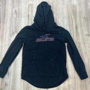 Hollister Hoodie T-shirt Black Size Adult XXS